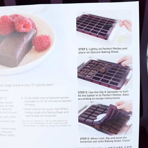 Brand New Epicure Silicone Perfect Petites Baking Pan 15"x10" Makes 30 - Picture 5 of 11